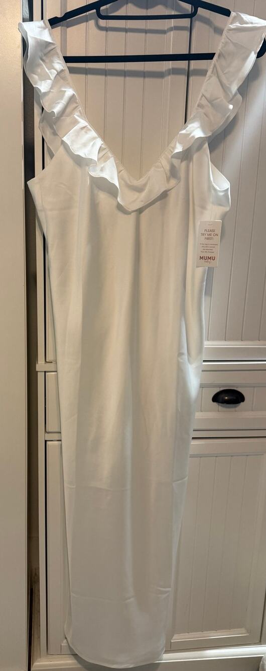 Show Me Your Mumu Serene white Slip Dress XL NWT